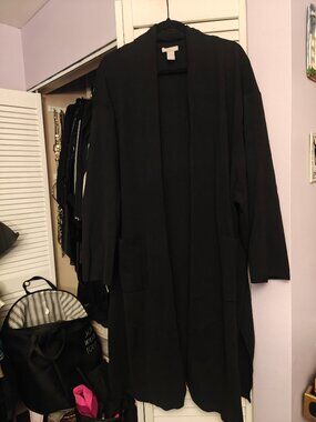 H & M Long Sweater duster with 3/4 Sleeve